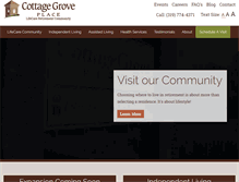 Tablet Screenshot of cottagegroveplace.com
